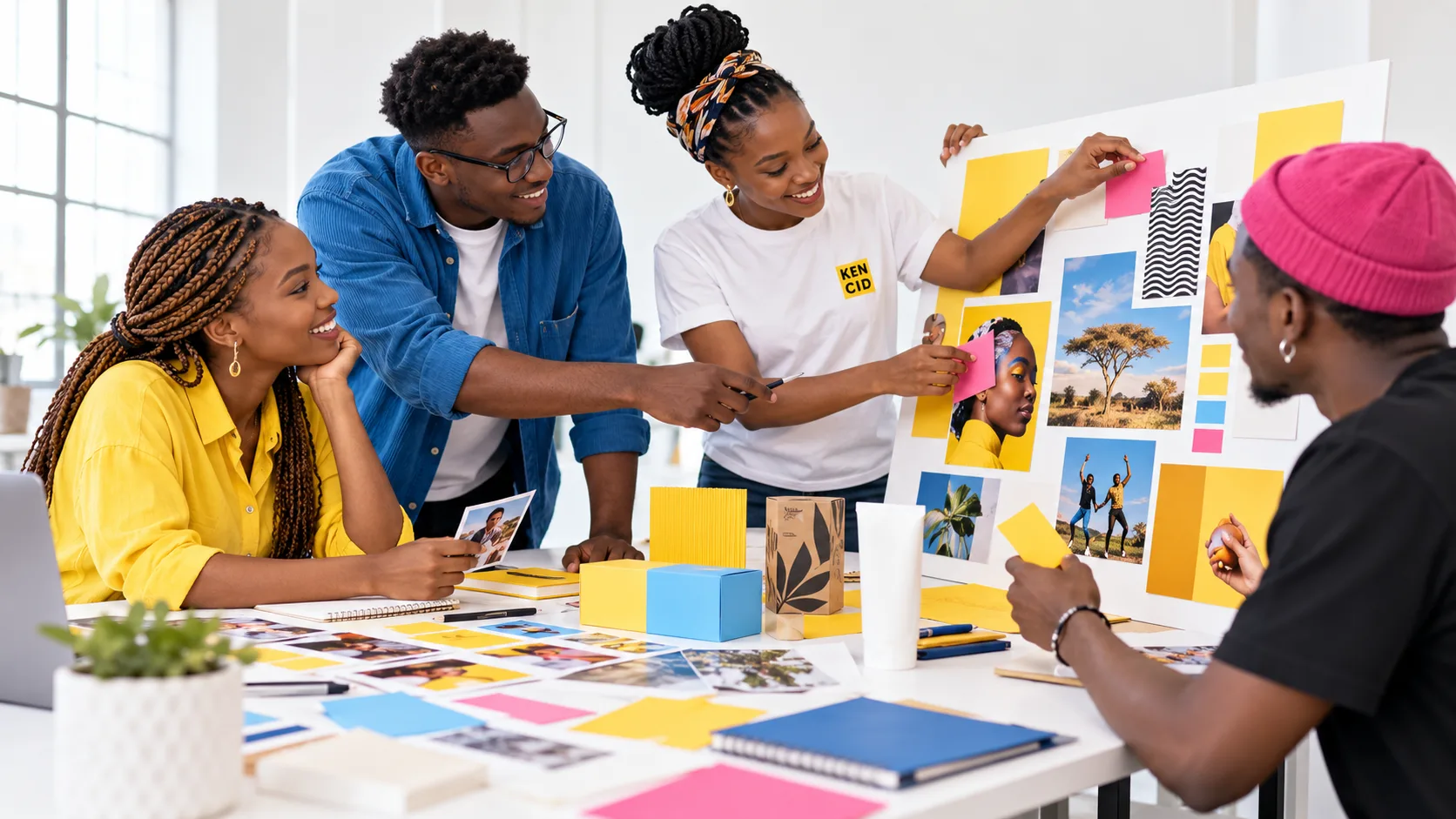 Students exploring Advertising at KENCID