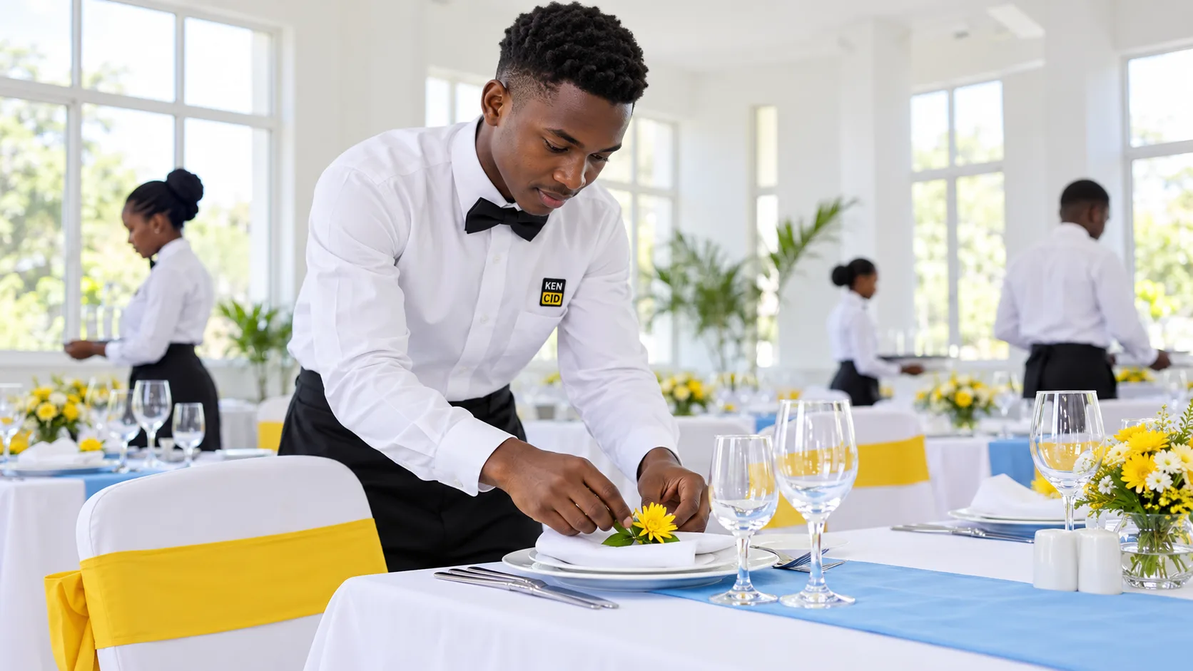 Students exploring Hospitality at KENCID