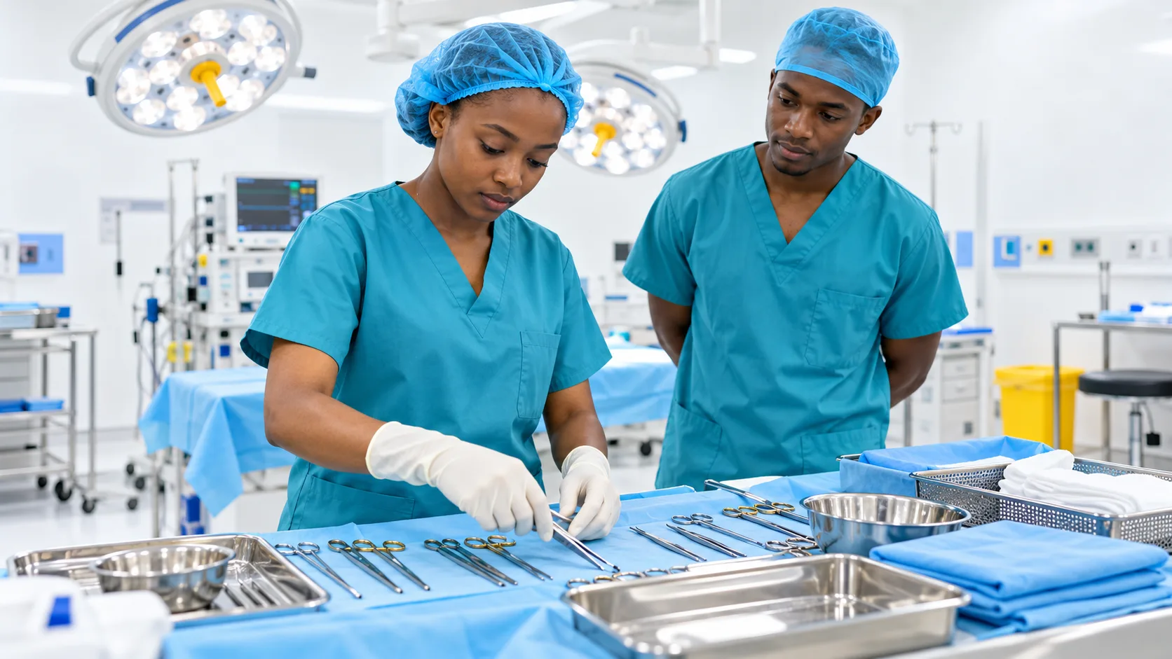 Students exploring Perioperative Technology at KENCID