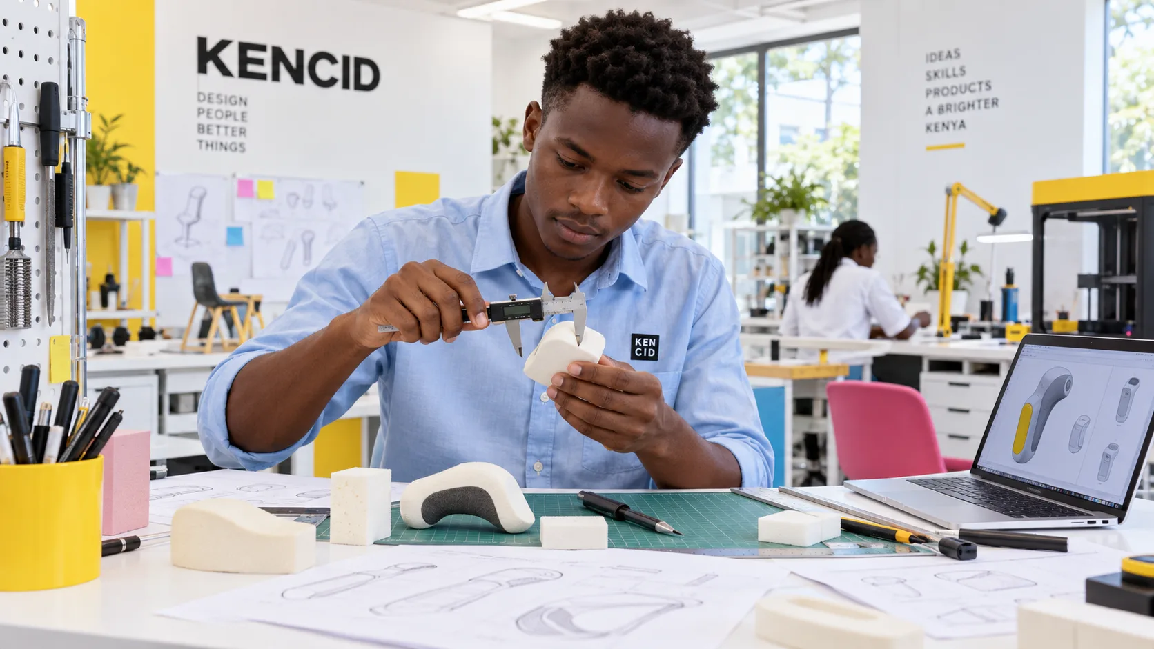 Students exploring Product Design at KENCID