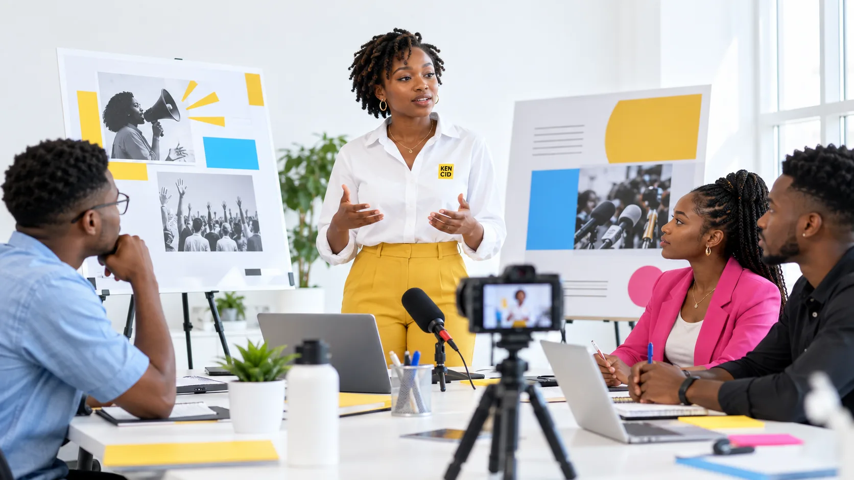 Students exploring Public Relations at KENCID