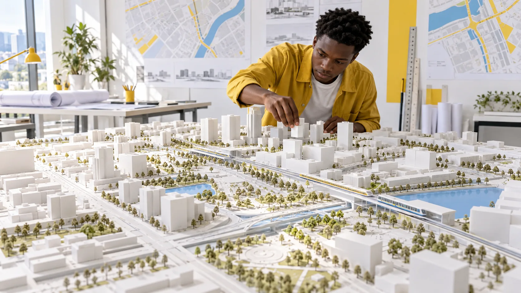 Students exploring Urban Design at KENCID