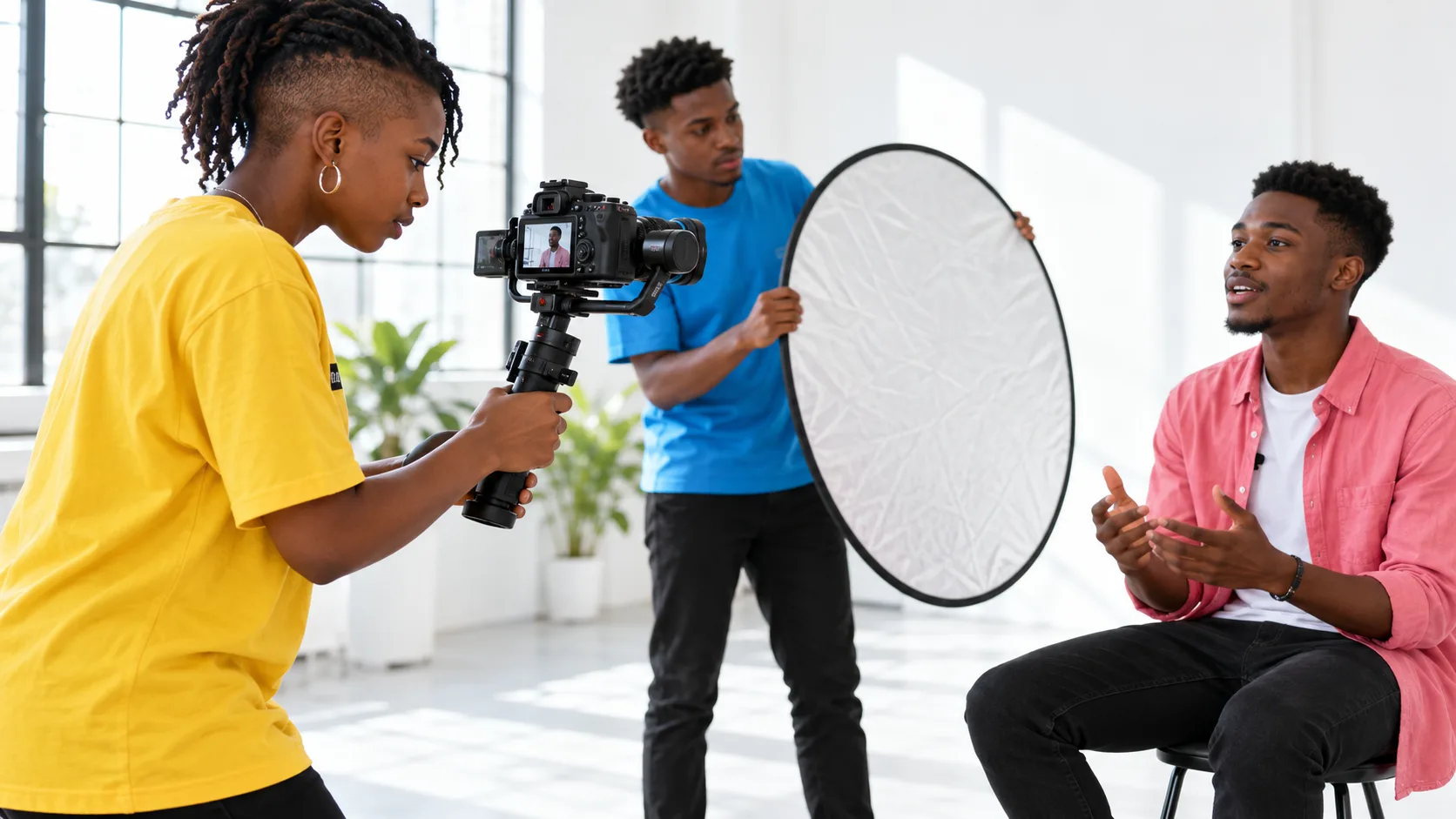 Students exploring Videography at KENCID