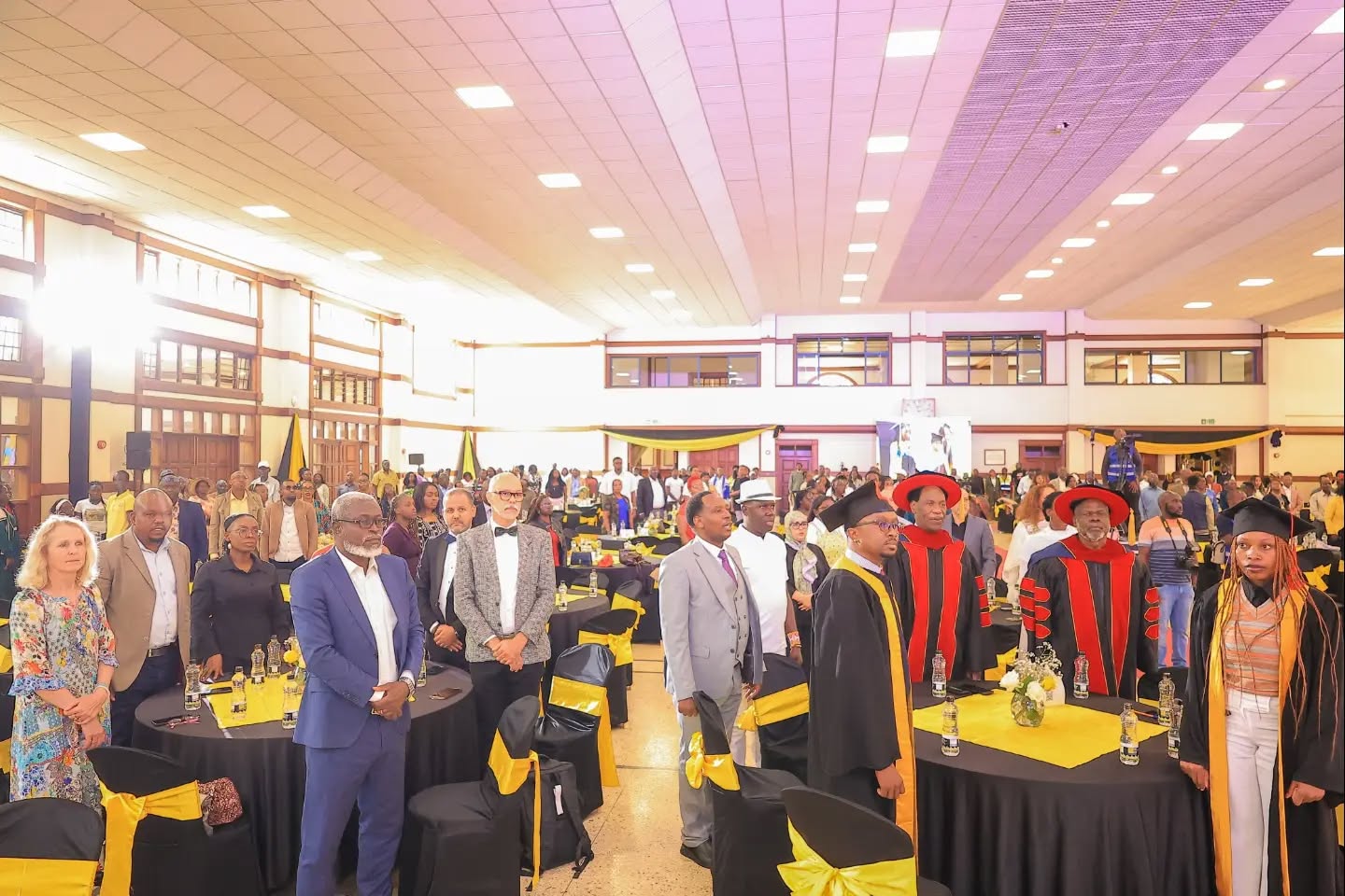 Guests and academic leaders at the KENCID graduation gathering